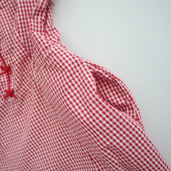 Rachel Zoe Red and White Gingham Bow Detail Dress | 6 - Picture 6 of 9
